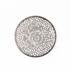 Rose Window Plate - Silver Tone